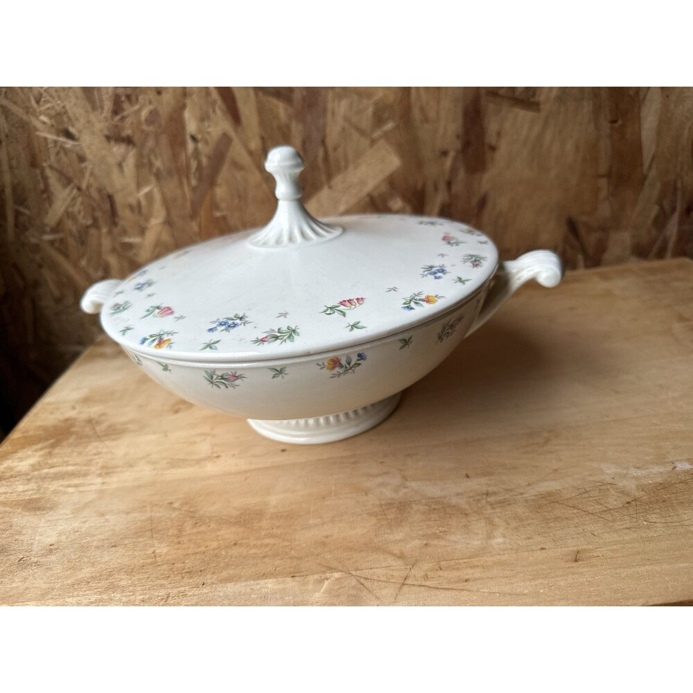 Harmony House Serving Bowl with Lid Made in USA by Hall China Vintage